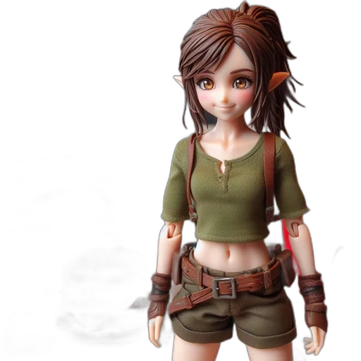 3d render, concept art, fantasy art, pixel art transparent PNG cut-out