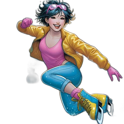 jacket, comic book art, concept art, young transparent PNG cut-out