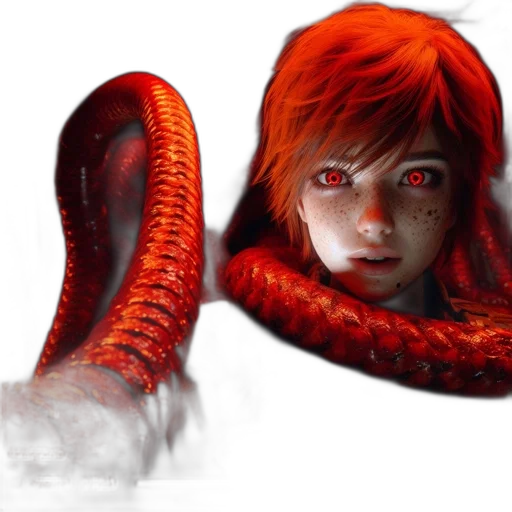creature, hair, dragon, animal transparent PNG cut-out