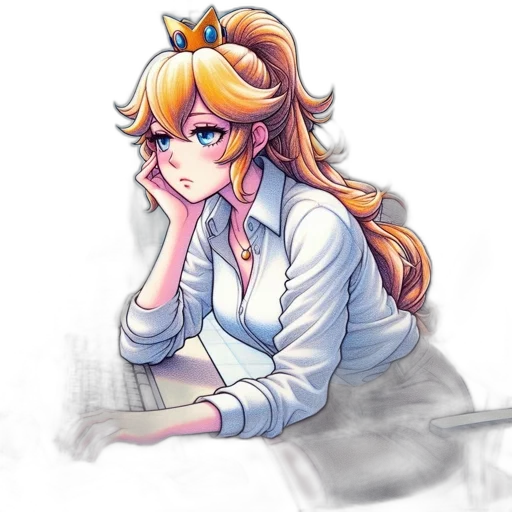 staff, crown, face, dress transparent PNG cut-out
