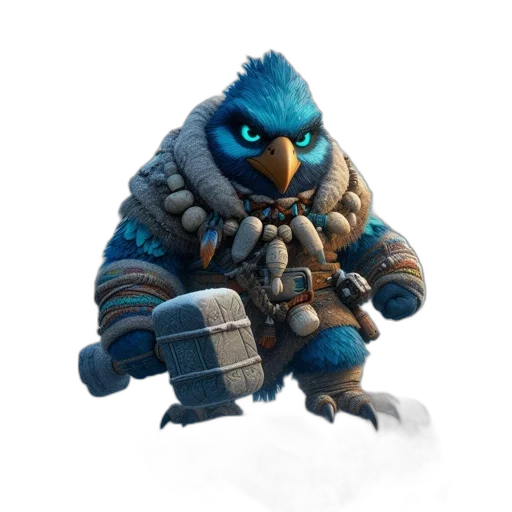 creature, animal, staff, weapon transparent PNG cut-out