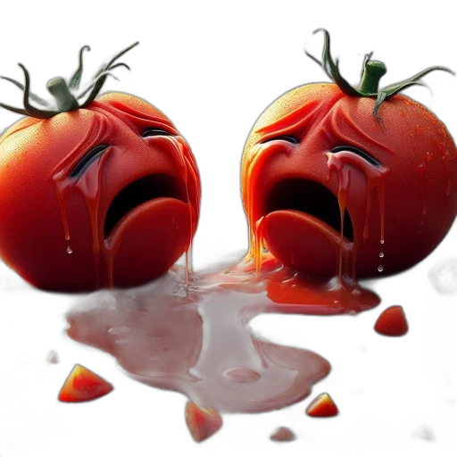 food, face, photorealistic, 3d render transparent PNG cut-out