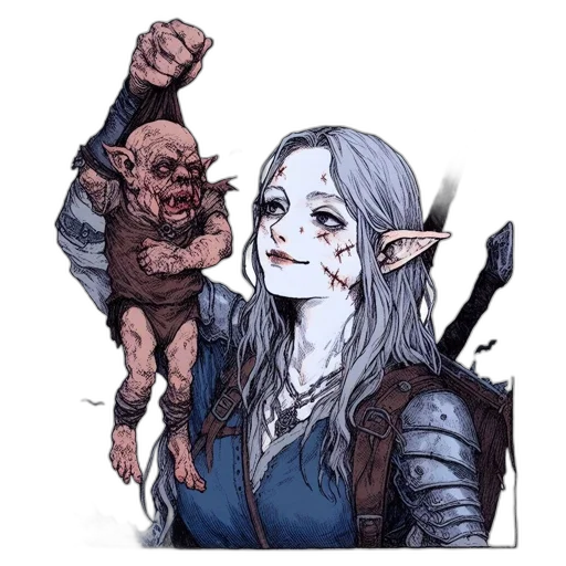 staff, concept art, fantasy art, comic book art transparent PNG cut-out