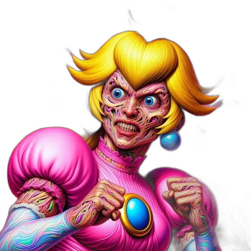 face, comic book art, concept art, fantasy art transparent PNG cut-out