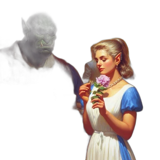 face, mask, creature, weapon transparent PNG cut-out