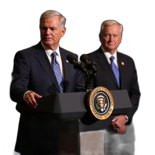 president, vice, mccain, podium transparent PNG cut-out