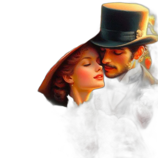 hat, photorealistic, oil painting, fantasy art transparent PNG cut-out