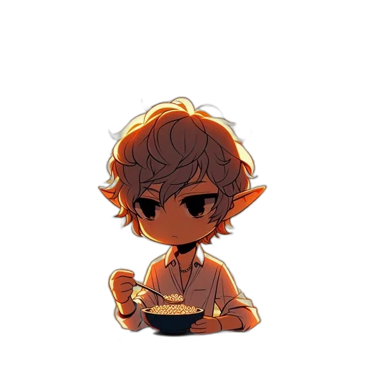 food, staff, pixel art, cartoon transparent PNG cut-out