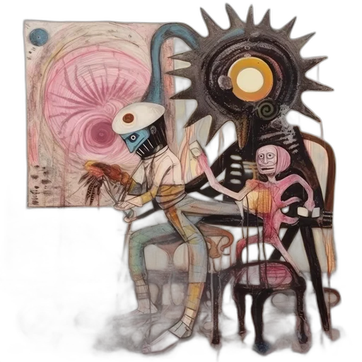 robot, furniture, mask, concept art transparent PNG cut-out