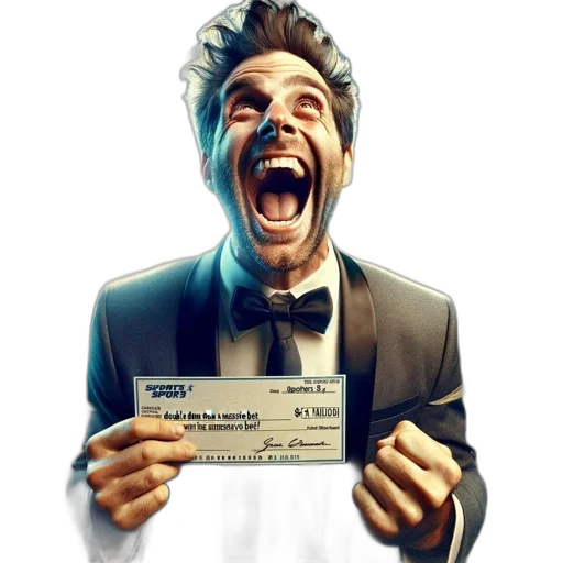 concept art, man, suit, holds transparent PNG cut-out