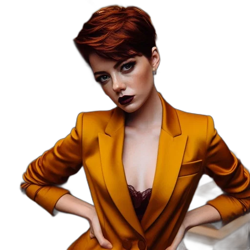 jacket, jewelry, dress, photorealistic transparent PNG cut-out