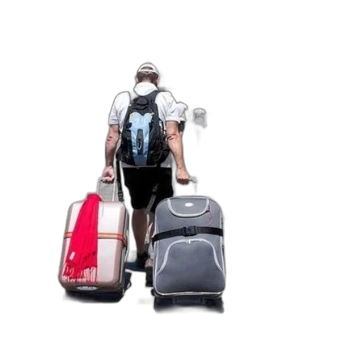 staff, man, wearing, backpack transparent PNG cut-out