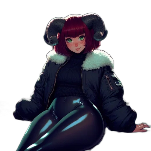 jacket, creature, hat, staff transparent PNG cut-out