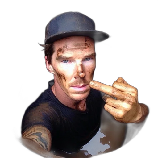 hat, face, mask, photorealistic transparent PNG cut-out
