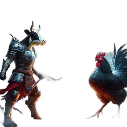 concept art, fantasy art, 3d render, pixel art transparent PNG cut-out