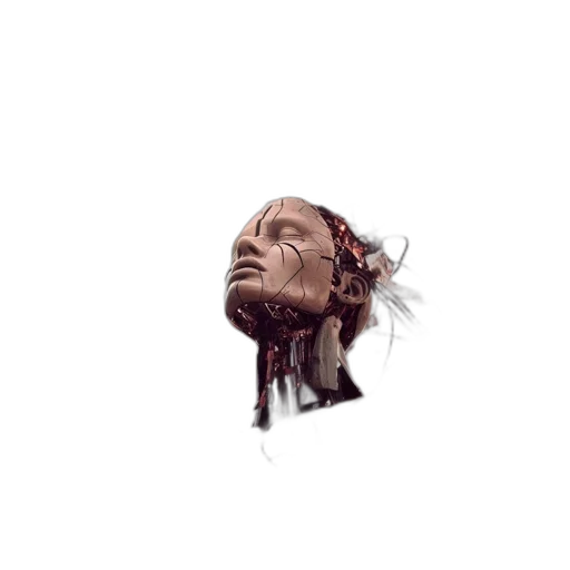 face, creature, hair, mask transparent PNG cut-out