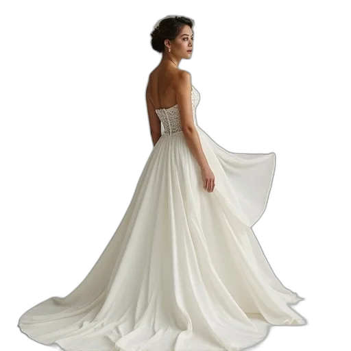 dress, claire, mitchell, white transparent PNG cut-out