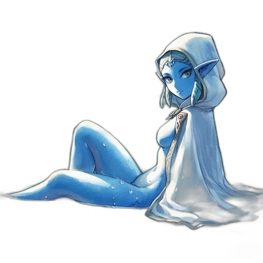 dress, robot, creature, staff transparent PNG cut-out
