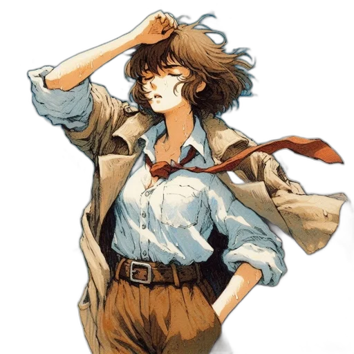 staff, hat, jacket, weapon transparent PNG cut-out