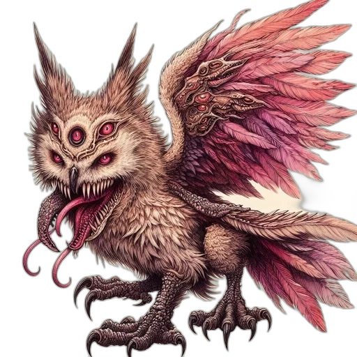 dragon, creature, animal, staff transparent PNG cut-out