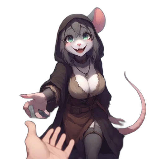staff, animal, creature, hat transparent PNG cut-out