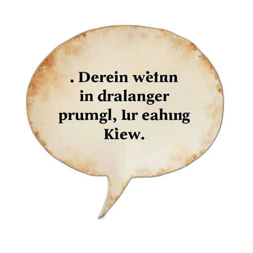 speech, bubble, german, speaking transparent PNG cut-out