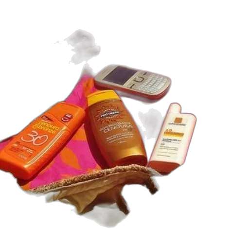 food, 3d render, beach, bag transparent PNG cut-out