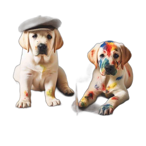 hat, photorealistic, 3d render, oil painting transparent PNG cut-out