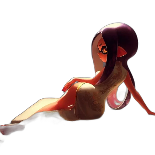 creature, dress, hair, animal transparent PNG cut-out