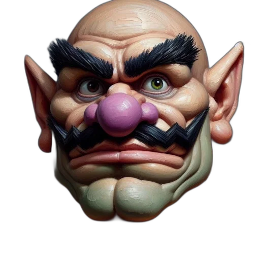 face, mask, staff, creature transparent PNG cut-out