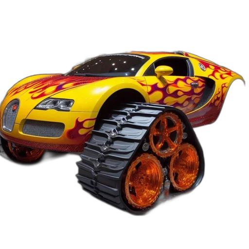car, robot, weapon, 3d render transparent PNG cut-out