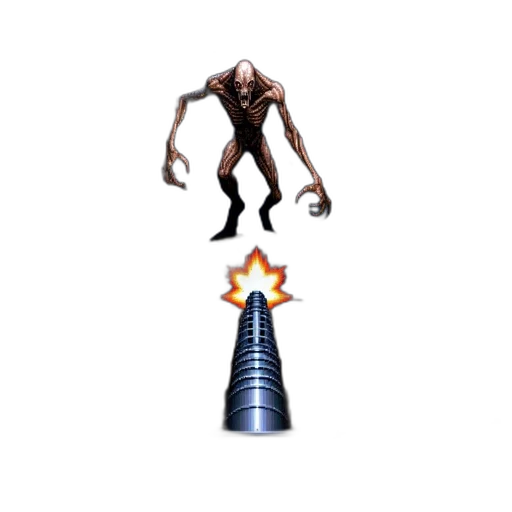 creature, weapon, staff, animal transparent PNG cut-out