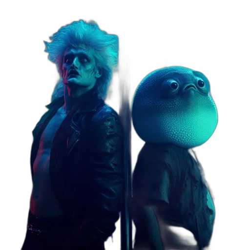 mask, jacket, creature, concept art transparent PNG cut-out