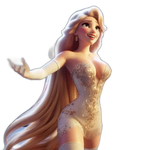 dress, 3d render, concept art, fantasy art transparent PNG cut-out