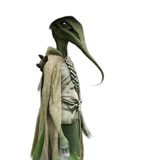 creature, dragon, staff, mask transparent PNG cut-out