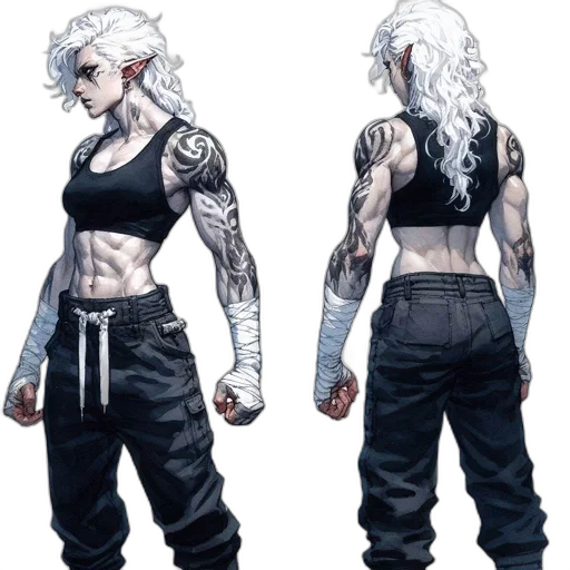 concept art, comic book art, cyberpunk, fantasy art transparent PNG cut-out