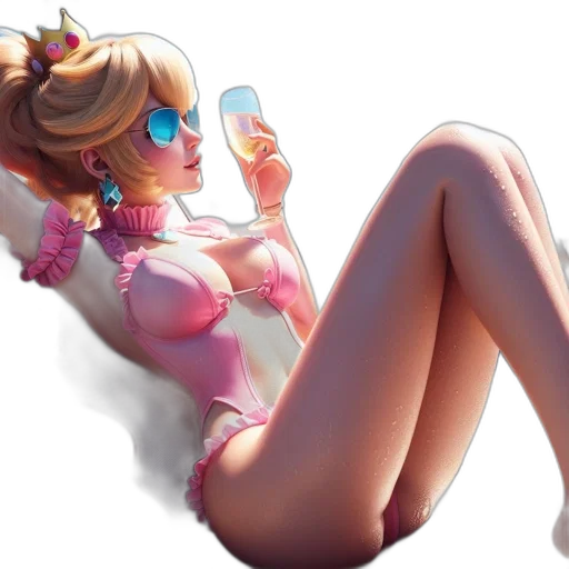 dress, robot, staff, weapon transparent PNG cut-out