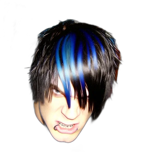 hair, face, mask, creature transparent PNG cut-out