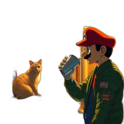 animal, staff, bottle, jacket transparent PNG cut-out