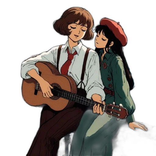 anime, concept art, cartoon, pixel art transparent PNG cut-out