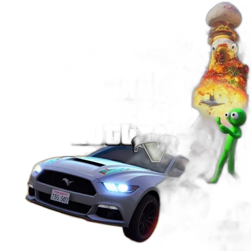 car, weapon, dragon, creature transparent PNG cut-out