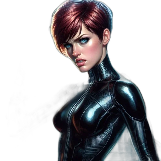jacket, comic book art, concept art, cyberpunk transparent PNG cut-out