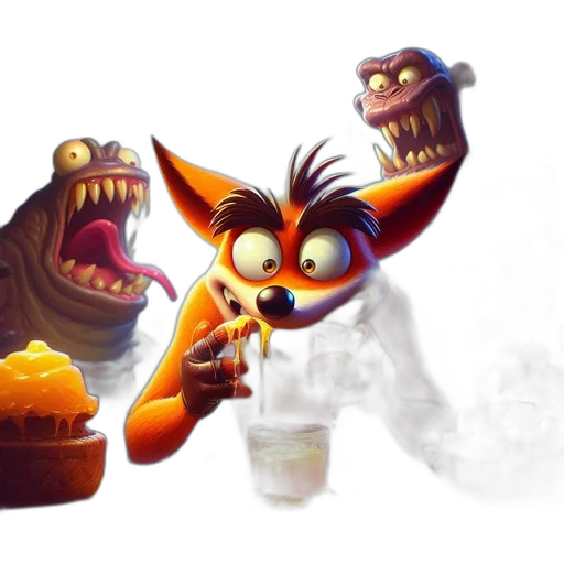 concept art, 3d render, fantasy art, pixel art transparent PNG cut-out