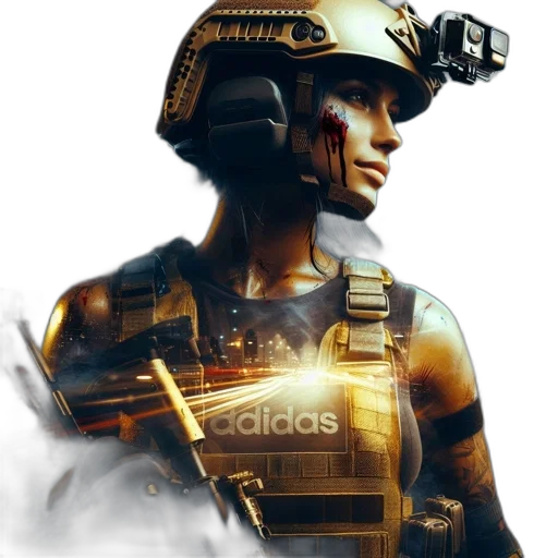 robot, weapon, concept art, cyberpunk transparent PNG cut-out