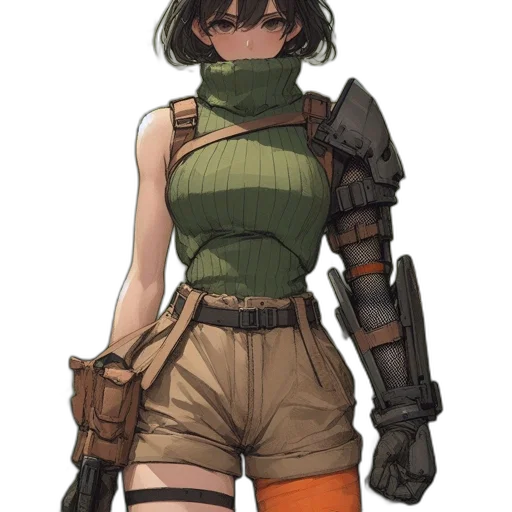 weapon, staff, jacket, sword transparent PNG cut-out