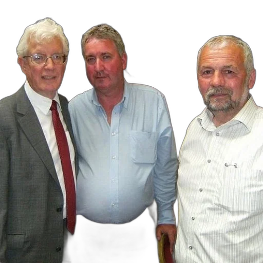 staff, three, men, stand transparent PNG cut-out