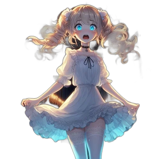 dress, staff, robot, crown transparent PNG cut-out