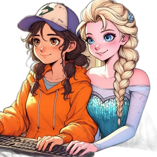 staff, crown, pixel art, anime transparent PNG cut-out