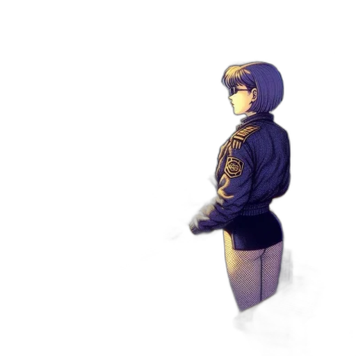 jacket, robot, dress, weapon transparent PNG cut-out