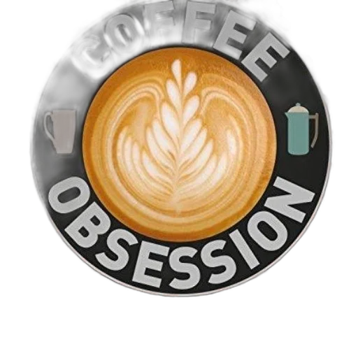 coffee, obsession, book, cover transparent PNG cut-out